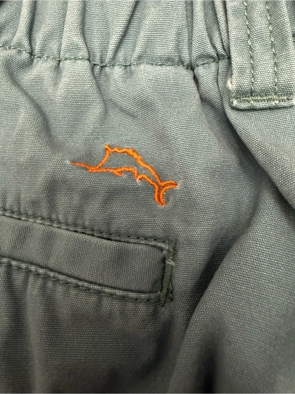Tommy Bahama Cargo Shorts XL Blue Drawstring Island Casual Coastal - Picture 11 of 13